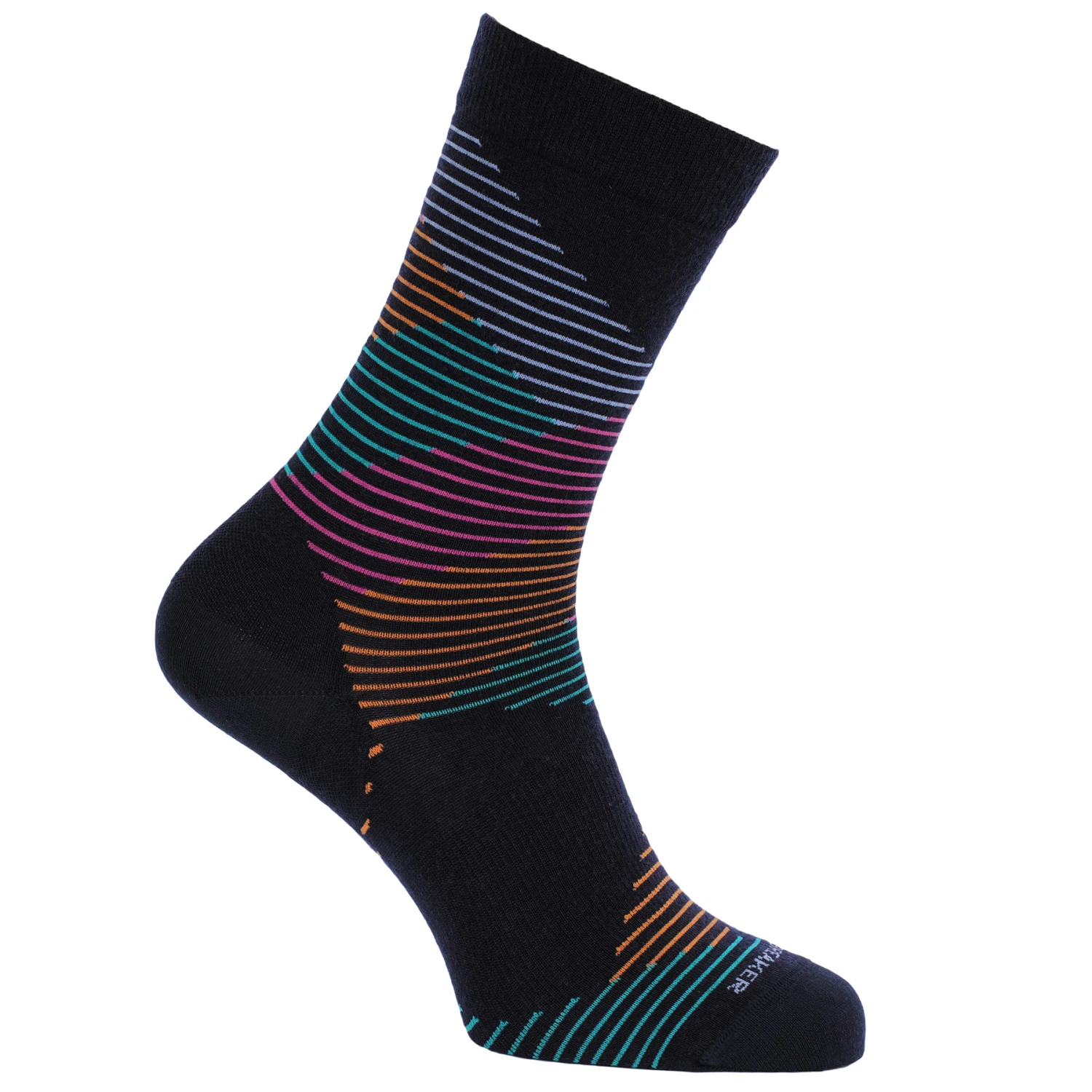 Icebreaker Lifestyle Fine Gauge Crew Dashes Socks Women - Midnight Navy/Kyanite 3 Icebreaker Lifestyle Fine Gauge Crew Dashes Socks Women - Midnight Navy/Kyanite