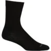Icebreaker Lifestyle Fine Gauge Crew Socks Women - Black -Icebreaker icebreaker womens lifestyle fine gauge crew socks black 1 1039183