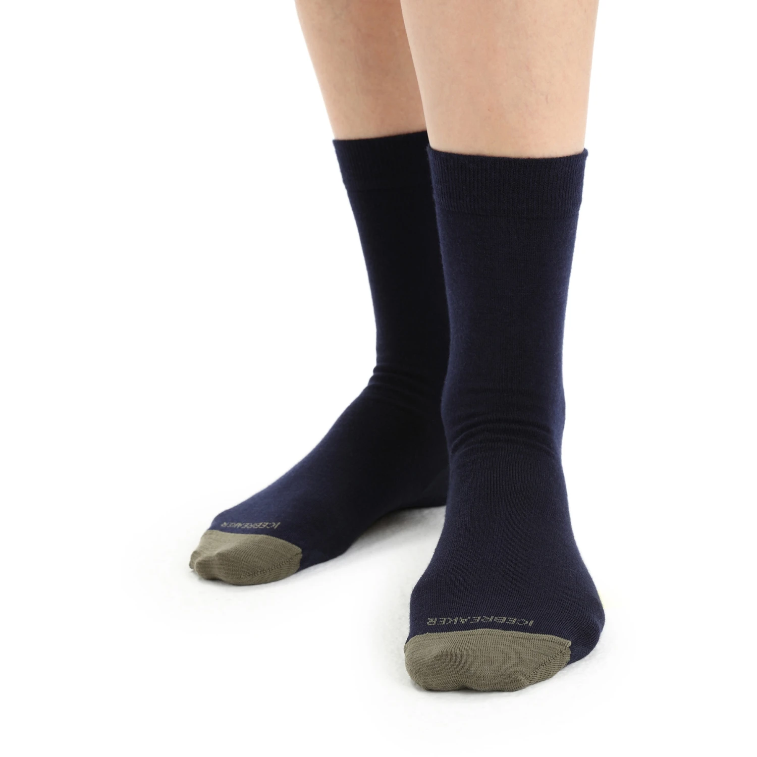 Icebreaker Lifestyle Fine Gauge Crew Socks Women - Midnight Navy/Loden 6 Icebreaker Lifestyle Fine Gauge Crew Socks Women - Midnight Navy/Loden - Image 4
