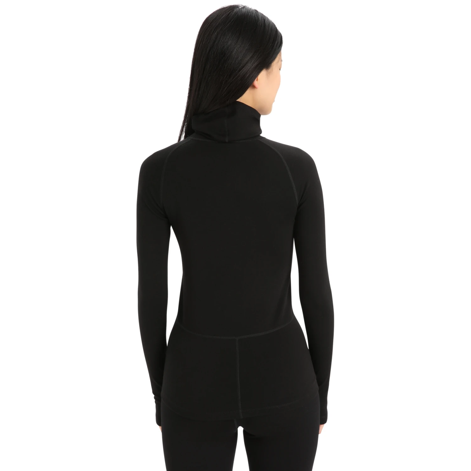 Icebreaker MerinoFine™ Long Sleeve Roll Neck Shirt Women - Black 4 Icebreaker MerinoFine™ Long Sleeve Roll Neck Shirt Women - Black - Image 2