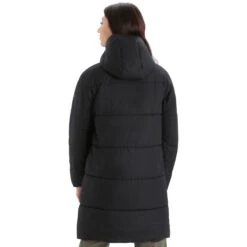 Icebreaker MerinoLoft™ Collingwood II 3Q Hooded Jacket Women - Black -Icebreaker icebreaker womens merinoloft collingwood ii 3q hooded jacket black 3 1270183