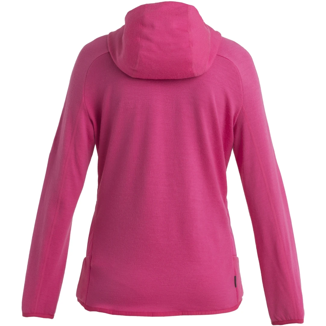 Icebreaker Quantum Hybrid Long Sleeve Zip Hoodie Women - Electron Pink/Tempo 6 Icebreaker Quantum Hybrid Long Sleeve Zip Hoodie Women - Electron Pink/Tempo - Image 4
