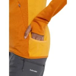 Icebreaker Quantum ZoneKnit™ Long Sleeve Zip Hoodie Women - Earth/Solar 16 Icebreaker Quantum ZoneKnit™ Long Sleeve Zip Hoodie Women - Earth/Solar -Icebreaker icebreaker womens quantum zoneknit long sleeve zip hoodie earth solar model 4 1535779
