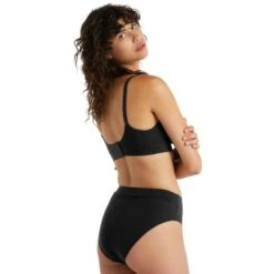 Icebreaker Queens High Cut Brief Women - Black -Icebreaker icebreaker womens queens high cut brief black 9 1147847