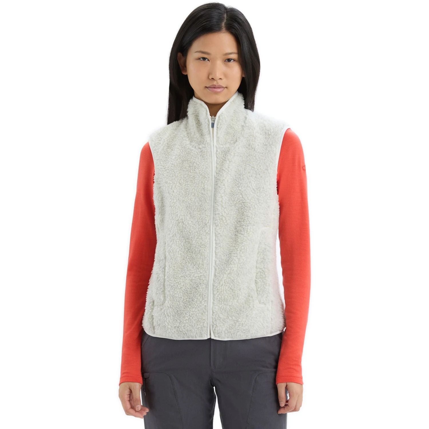 Icebreaker RealFleece™ High Pile Vest Women - Ecru HTHR 3 Icebreaker RealFleece™ High Pile Vest Women - Ecru HTHR