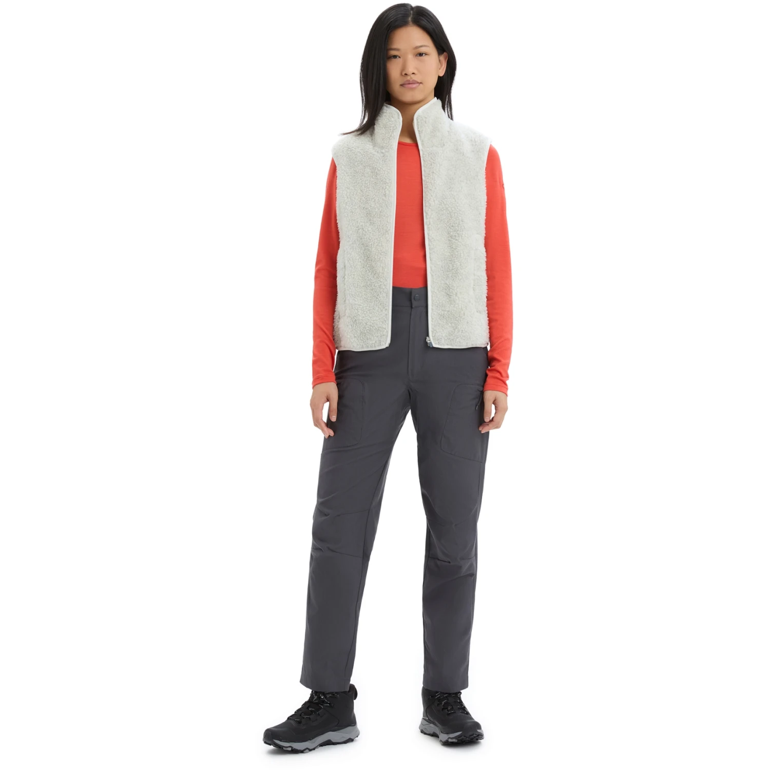 Icebreaker RealFleece™ High Pile Vest Women - Ecru HTHR 7 Icebreaker RealFleece™ High Pile Vest Women - Ecru HTHR - Image 5