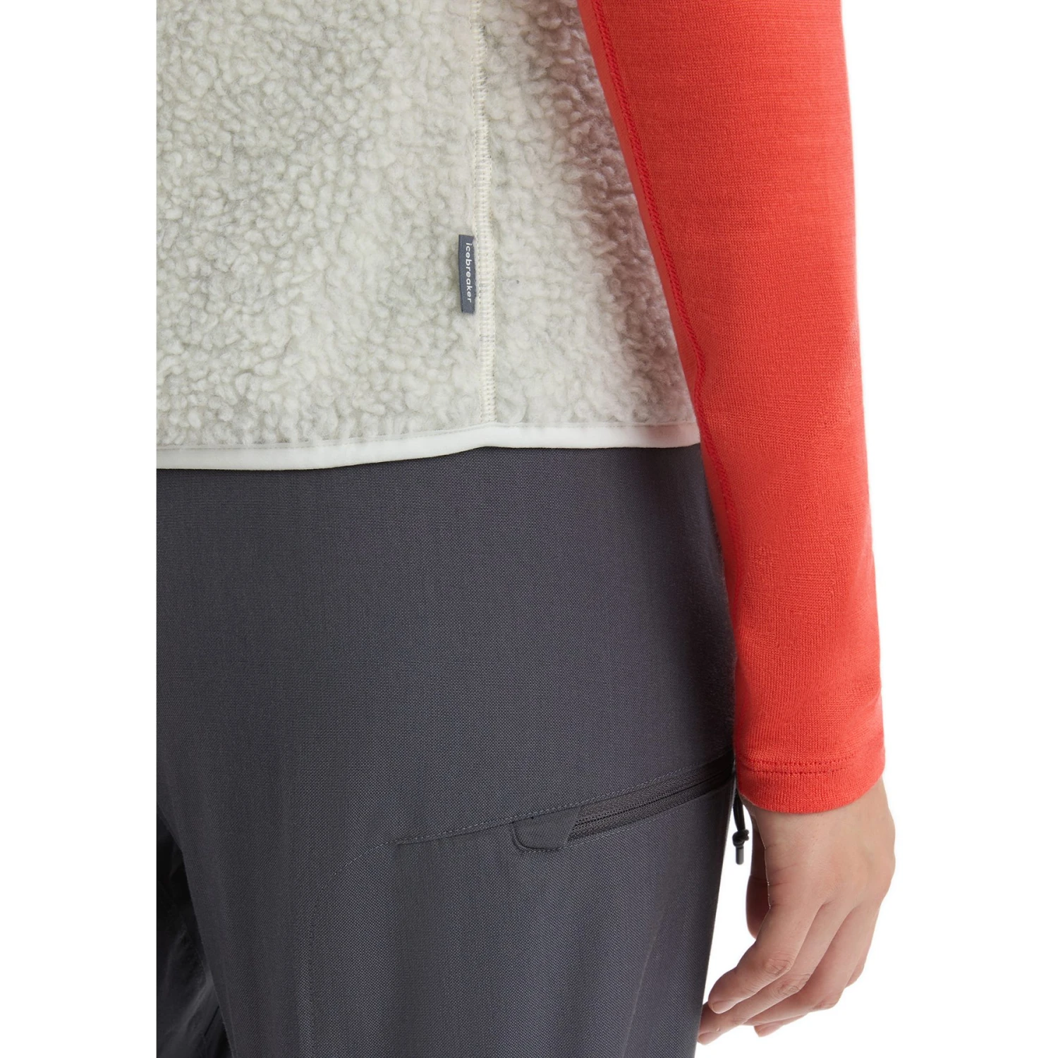 Icebreaker RealFleece™ High Pile Vest Women - Ecru HTHR 11 Icebreaker RealFleece™ High Pile Vest Women - Ecru HTHR - Image 9