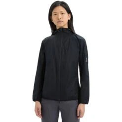 Icebreaker Shell+™ Cotton Windbreaker Women - Black