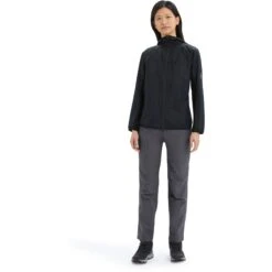 Icebreaker Shell+™ Cotton Windbreaker Women - Black 15 Icebreaker Shell+™ Cotton Windbreaker Women - Black -Icebreaker icebreaker womens shell plus cotton windbreaker black 3 1555125