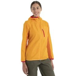 Icebreaker Shell+™ Cotton Windbreaker Women - Solar/Earth/Electron Pink