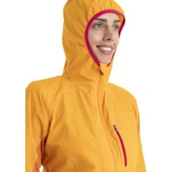 Icebreaker Shell+™ Cotton Windbreaker Women - Solar/Earth/Electron Pink -Icebreaker icebreaker womens shell plus cotton windbreaker solar earth electron pink 6 1555119