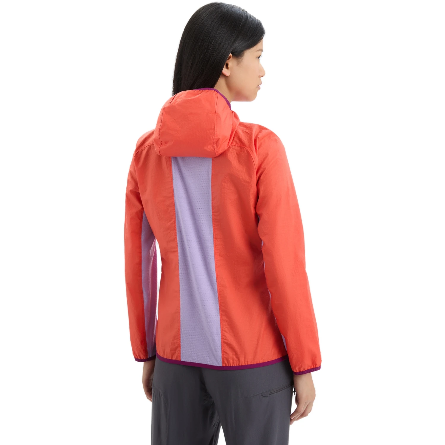 Icebreaker Shell+™ Cotton Windbreaker Women - Vibrant Earth/Purple Gaze 4 Icebreaker Shell+™ Cotton Windbreaker Women - Vibrant Earth/Purple Gaze - Image 2