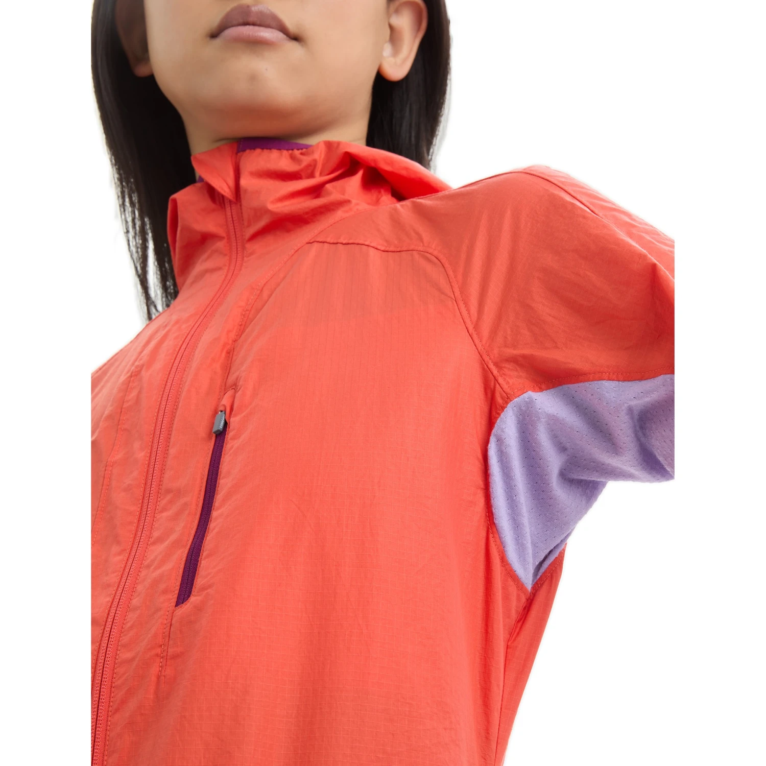 Icebreaker Shell+™ Cotton Windbreaker Women - Vibrant Earth/Purple Gaze 11 Icebreaker Shell+™ Cotton Windbreaker Women - Vibrant Earth/Purple Gaze - Image 9