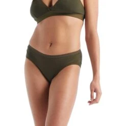 Icebreaker Siren Hipkini Slip Women - Loden -Icebreaker icebreaker womens siren hipkini loden 2 1148038