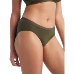 Icebreaker Siren Hipkini Slip Women - Loden -Icebreaker icebreaker womens siren hipkini loden 6 1148042