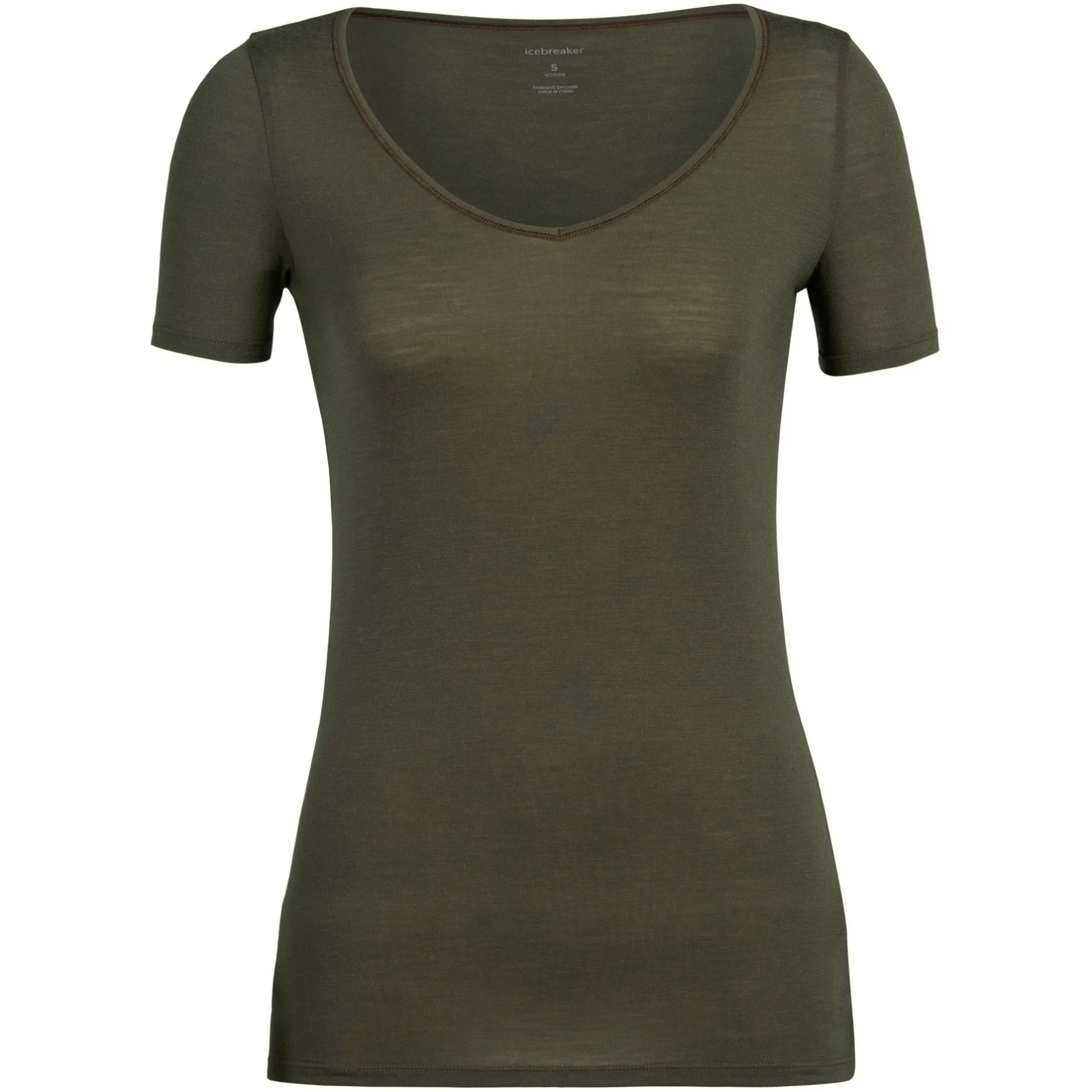 Icebreaker Siren Sweetheart Short Sleeve Shirt Women - Loden 5 Icebreaker Siren Sweetheart Short Sleeve Shirt Women - Loden - Image 3