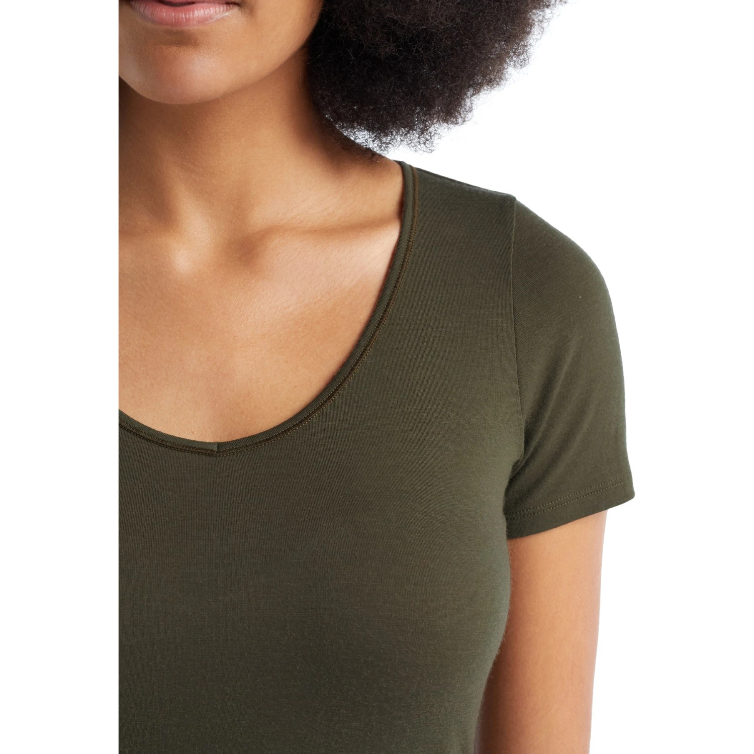 Icebreaker Siren Sweetheart Short Sleeve Shirt Women - Loden 9 Icebreaker Siren Sweetheart Short Sleeve Shirt Women - Loden - Image 7