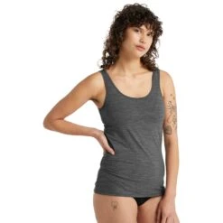 Icebreaker Siren Tank Women - Gritstone Heather -Icebreaker icebreaker womens siren tank 2019 gritstone heather 3 1457989