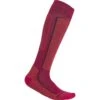 Icebreaker Ski+ Light OTC Socks Women - Electron Pink/Earth/Nightshade -Icebreaker icebreaker womens ski plus light otc socks electron pink earth nightshade 1 1489156
