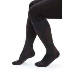 Icebreaker Ski+ Medium OTC Socks Women - Jet HTHR/Espresso/Black 8 Icebreaker Ski+ Medium OTC Socks Women - Jet HTHR/Espresso/Black -Icebreaker icebreaker womens ski plus medium otc socks jet hthr espresso black 3 1489207