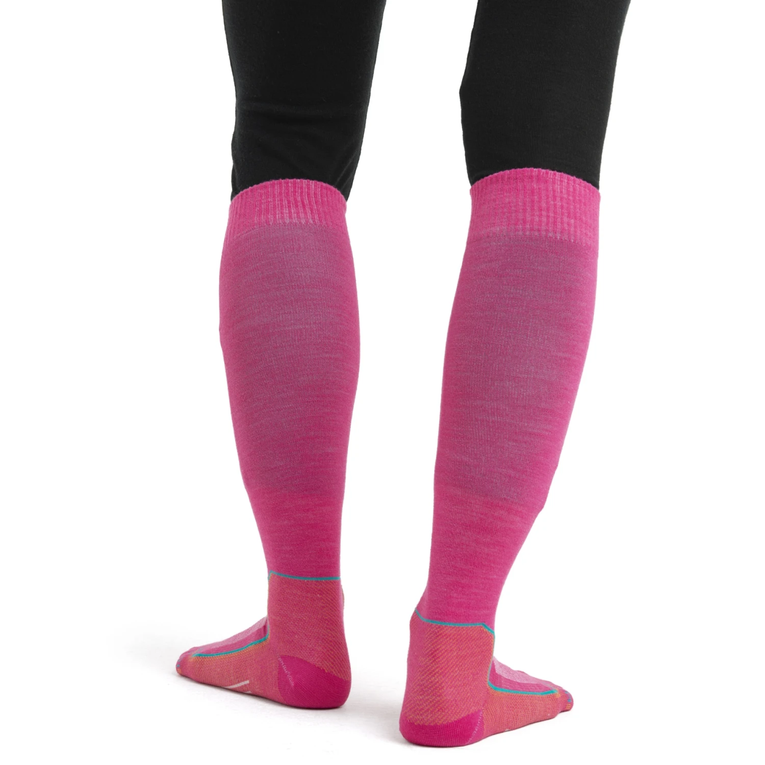 Icebreaker Ski+ Ultralight OTC Socks Women - Tempo/Flux Green/Earth 5 Icebreaker Ski+ Ultralight OTC Socks Women - Tempo/Flux Green/Earth - Image 3