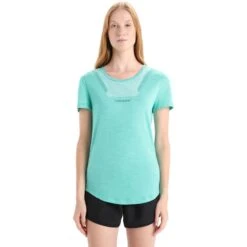 Icebreaker Sphere II Hitt Short Sleeve Tee Women - Fresh Hthr