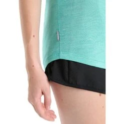Icebreaker Sphere II Hitt Short Sleeve Tee Women - Fresh Hthr -Icebreaker icebreaker womens sphere ii hitt short sleeve tee fresh hthr 7 1384523