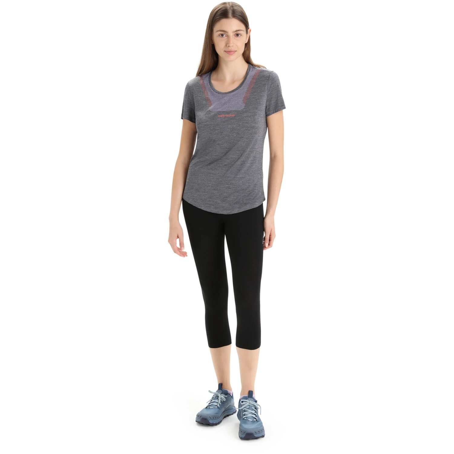 Icebreaker Sphere II Hitt Short Sleeve Tee Women - Midnight Navy Hthr 7 Icebreaker Sphere II Hitt Short Sleeve Tee Women - Midnight Navy Hthr - Image 5