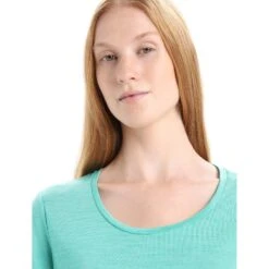 Icebreaker Sphere II Short Sleeve Scoop Tee Women - Fresh Hthr -Icebreaker icebreaker womens sphere ii short sleeve scoop tee fresh hthr 6 1382170