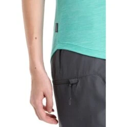 Icebreaker Sphere II Short Sleeve Scoop Tee Women - Fresh Hthr -Icebreaker icebreaker womens sphere ii short sleeve scoop tee fresh hthr 7 1382174