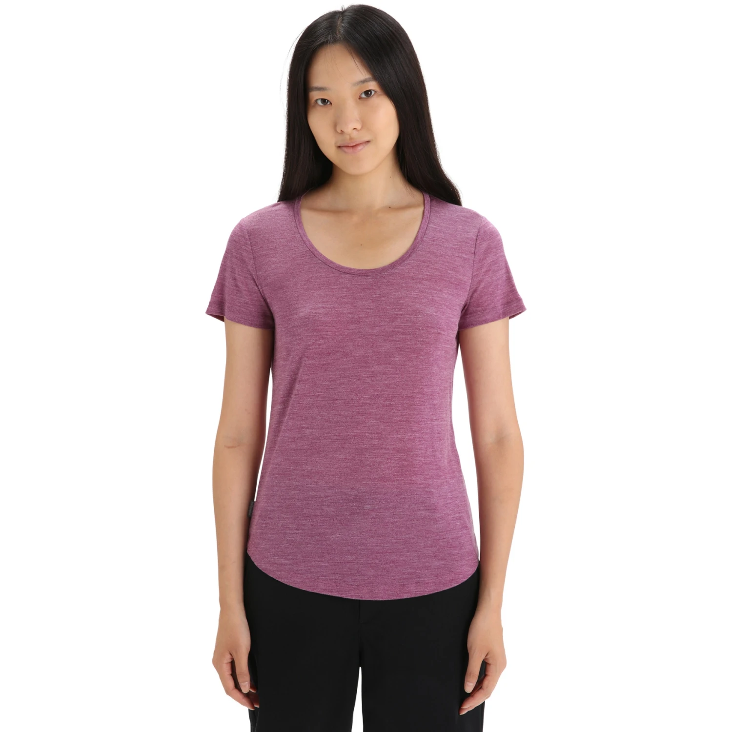 Icebreaker Sphere II Short Sleeve Scoop Tee Women - Go Berry Hthr 3 Icebreaker Sphere II Short Sleeve Scoop Tee Women - Go Berry Hthr