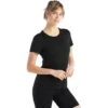 Icebreaker Sphere II Short Sleeve Tee Women - Black -Icebreaker icebreaker womens sphere ii short sleeve tee black 2 1148169
