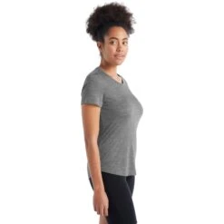 Icebreaker Sphere II Short Sleeve Tee Women - Metro Heather -Icebreaker icebreaker womens sphere ii short sleeve tee metro heather 5 1148196