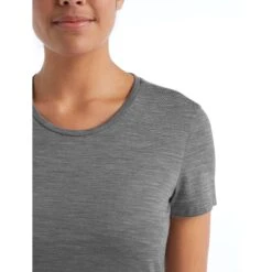 Icebreaker Sphere II Short Sleeve Tee Women - Metro Heather -Icebreaker icebreaker womens sphere ii short sleeve tee metro heather 7 1148198