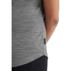 Icebreaker Sphere II Short Sleeve Tee Women - Metro Heather -Icebreaker icebreaker womens sphere ii short sleeve tee metro heather 8 1148199