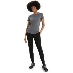 Icebreaker Sphere II Short Sleeve Tee Women - Midnight Navy Heather -Icebreaker icebreaker womens sphere ii short sleeve tee midnight navy heather 4 1458106