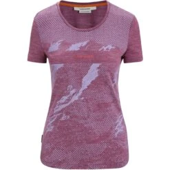 Icebreaker Sphere II Trail Short Sleeve Tee Women - Go Berry Hthr