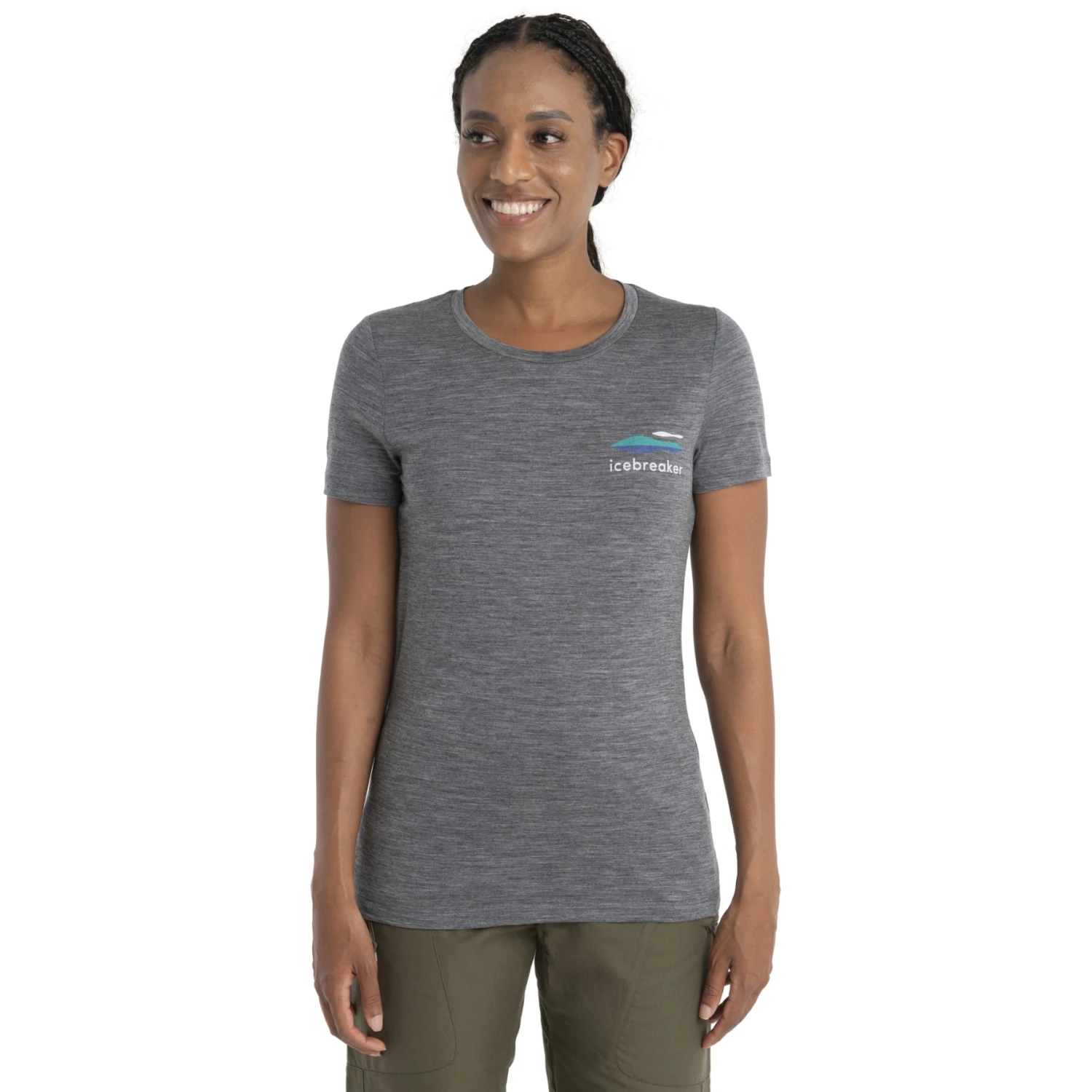 Icebreaker Tech Lite II Aotearoa Short Sleeve Tee Women - Gritstone HTHR 3 Icebreaker Tech Lite II Aotearoa Short Sleeve Tee Women - Gritstone HTHR