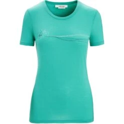 Icebreaker Tech Lite II Cadence Paths Short Sleeve Tee Women - Fresh 10 Icebreaker Tech Lite II Cadence Paths Short Sleeve Tee Women - Fresh -Icebreaker icebreaker womens tech lite ii cadence paths short sleeve tee fresh 1 1384598