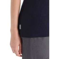 Icebreaker Tech Lite II Cadence Paths Short Sleeve Tee Women - Midnight Navy -Icebreaker icebreaker womens tech lite ii cadence paths short sleeve tee midnight navy 7 1384627