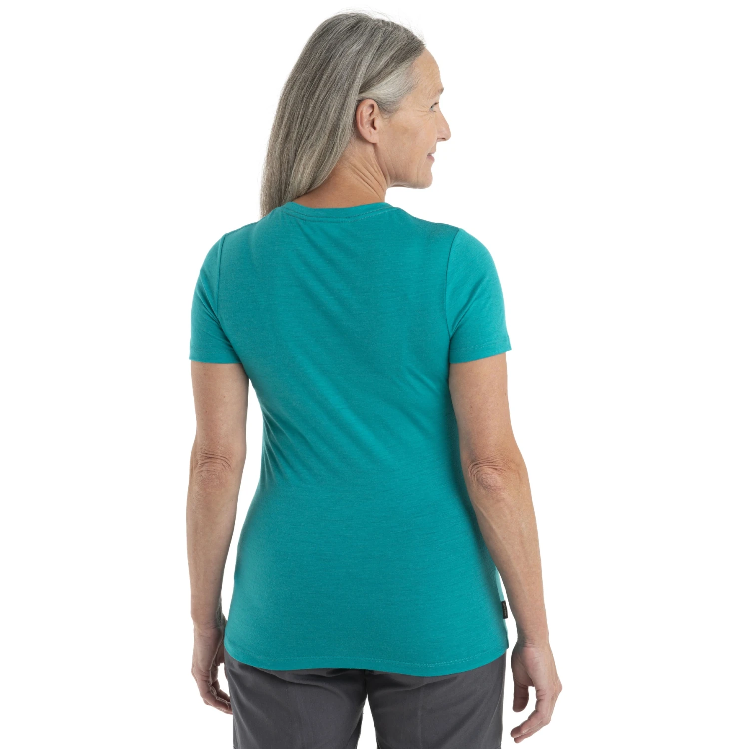 Icebreaker Tech Lite II Camping Lines Short Sleeve Tee Women - Flux Green 4 Icebreaker Tech Lite II Camping Lines Short Sleeve Tee Women - Flux Green - Image 2