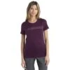 Icebreaker Tech Lite II Camping Lines Short Sleeve Tee Women - Nightshade