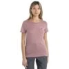 Icebreaker Tech Lite II Community Short Sleeve Tee Women - Crystal 2 Icebreaker Tech Lite II Community Short Sleeve Tee Women - Crystal -Icebreaker icebreaker womens tech lite ii community short sleeve tee crystal model 1 1499089