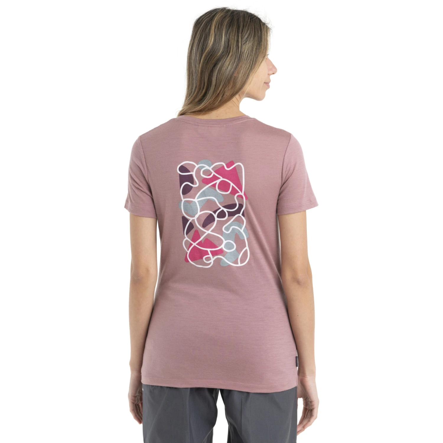 Icebreaker Tech Lite II Community Short Sleeve Tee Women - Crystal 4 Icebreaker Tech Lite II Community Short Sleeve Tee Women - Crystal - Image 2