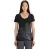 Icebreaker Tech Lite II Plume Short Sleeve Scoop Tee Women - Black -Icebreaker icebreaker womens tech lite ii plume short sleeve scoop tee black 3 1430543