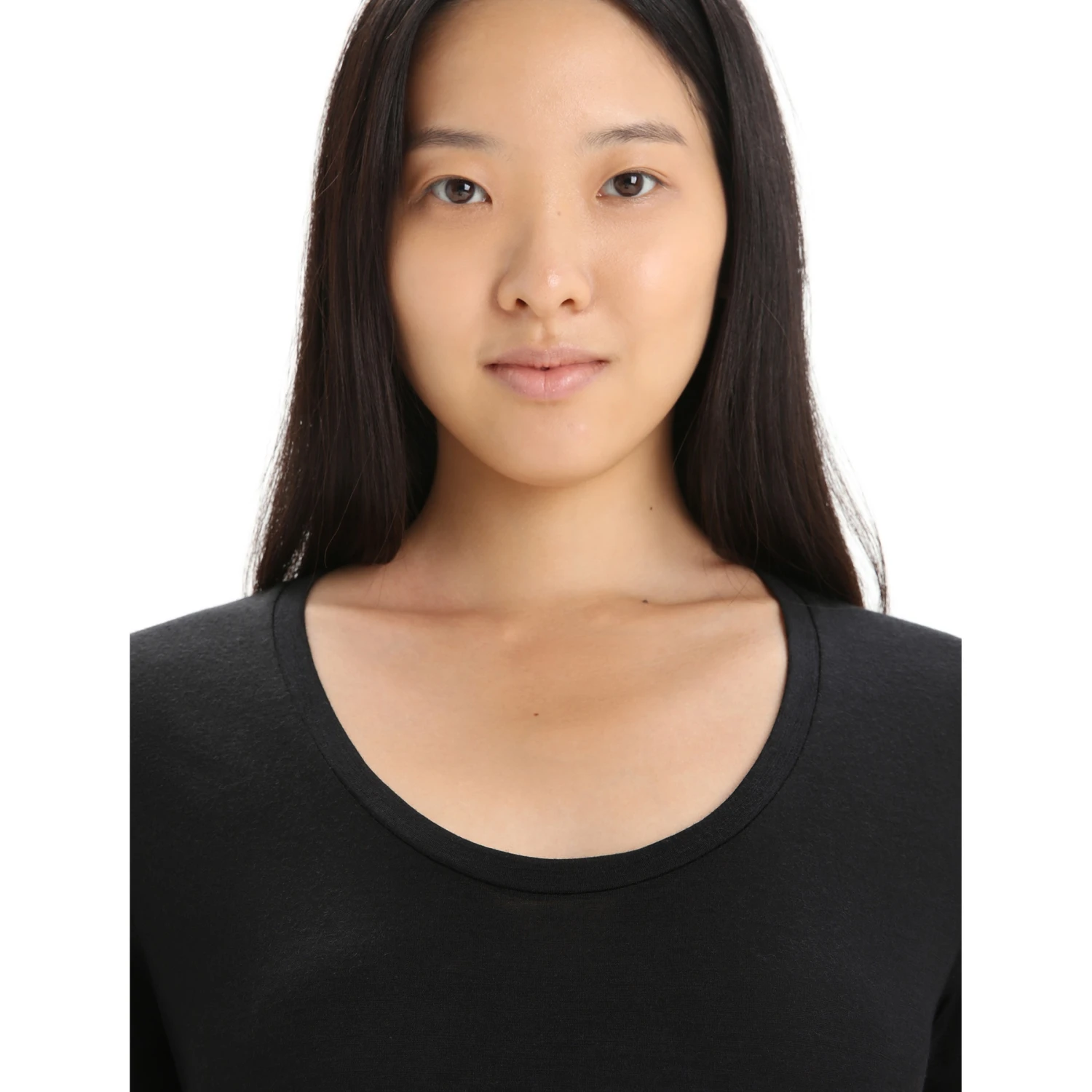 Icebreaker Tech Lite II Plume Short Sleeve Scoop Tee Women - Black 7 Icebreaker Tech Lite II Plume Short Sleeve Scoop Tee Women - Black - Image 5