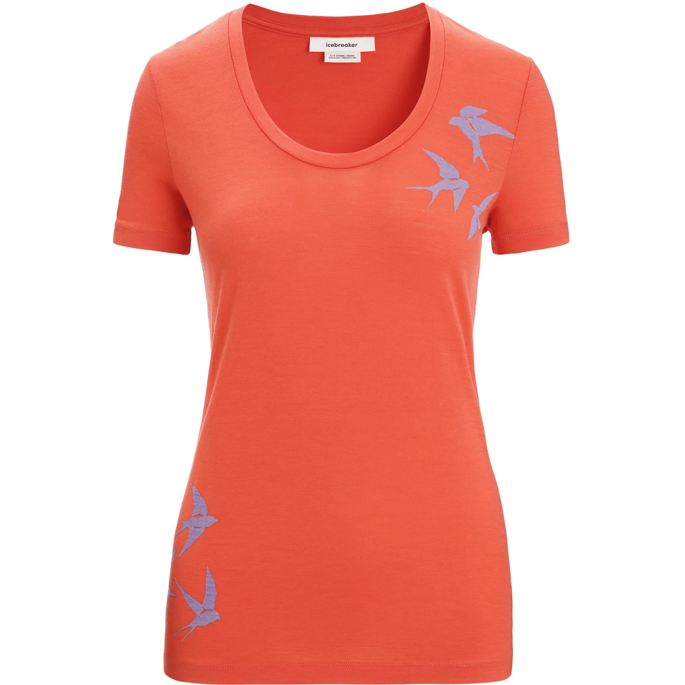 Icebreaker Tech Lite II Swarming Shapes Scoop T-Shirt Women - Vibrant Earth 5 Icebreaker Tech Lite II Swarming Shapes Scoop T-Shirt Women - Vibrant Earth - Image 3