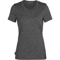 Icebreaker Tech Lite II T-Shirt Women - Gritstone Hthr -Icebreaker icebreaker womens tech lite ii t shirt gritstone hthr 1 1039477