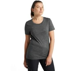 Icebreaker Tech Lite II T-Shirt Women - Gritstone Hthr