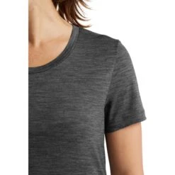 Icebreaker Tech Lite II T-Shirt Women - Gritstone Hthr -Icebreaker icebreaker womens tech lite ii t shirt gritstone hthr 4 1039480